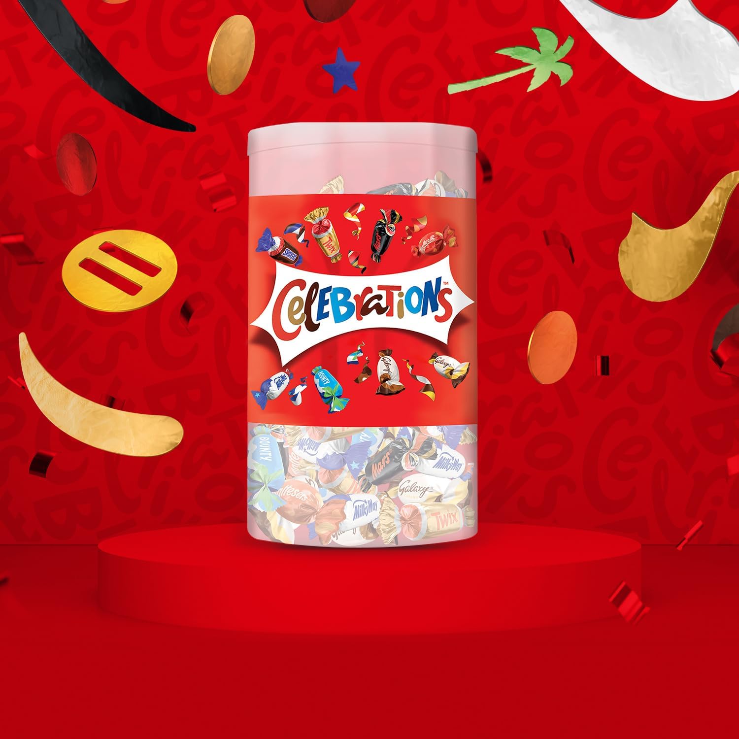 CELEBRATIONS Mini-Schokoriegeln 1,435kg Maltesers Galaxy Snickers 1er Pack