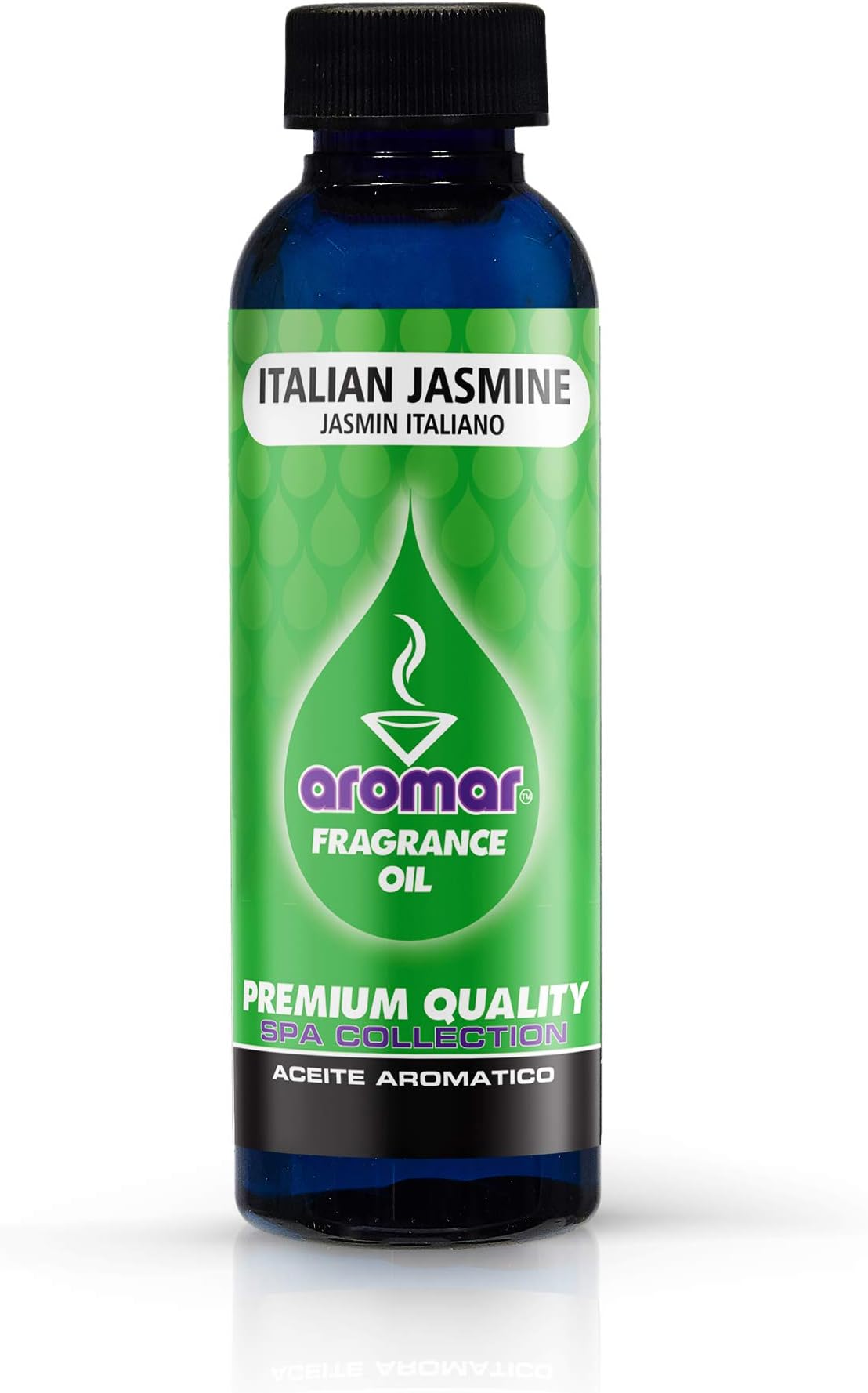 AROMAR Premium Fragrance Oil, Pack of 3 Italian Jasmine 2oz. Bottles. Long Lasting Aromatic Scent, Fresh and Revitalizing Aromatherapy for Living Room, Bedroom, and Kitchen
