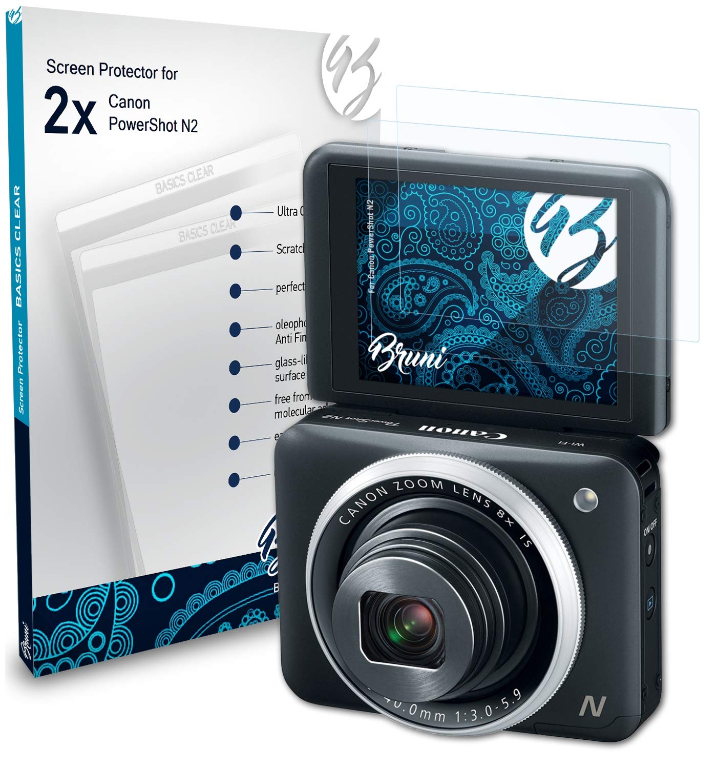 Amazon.com: Bruni Screen Protector compatible with Canon PowerShot  