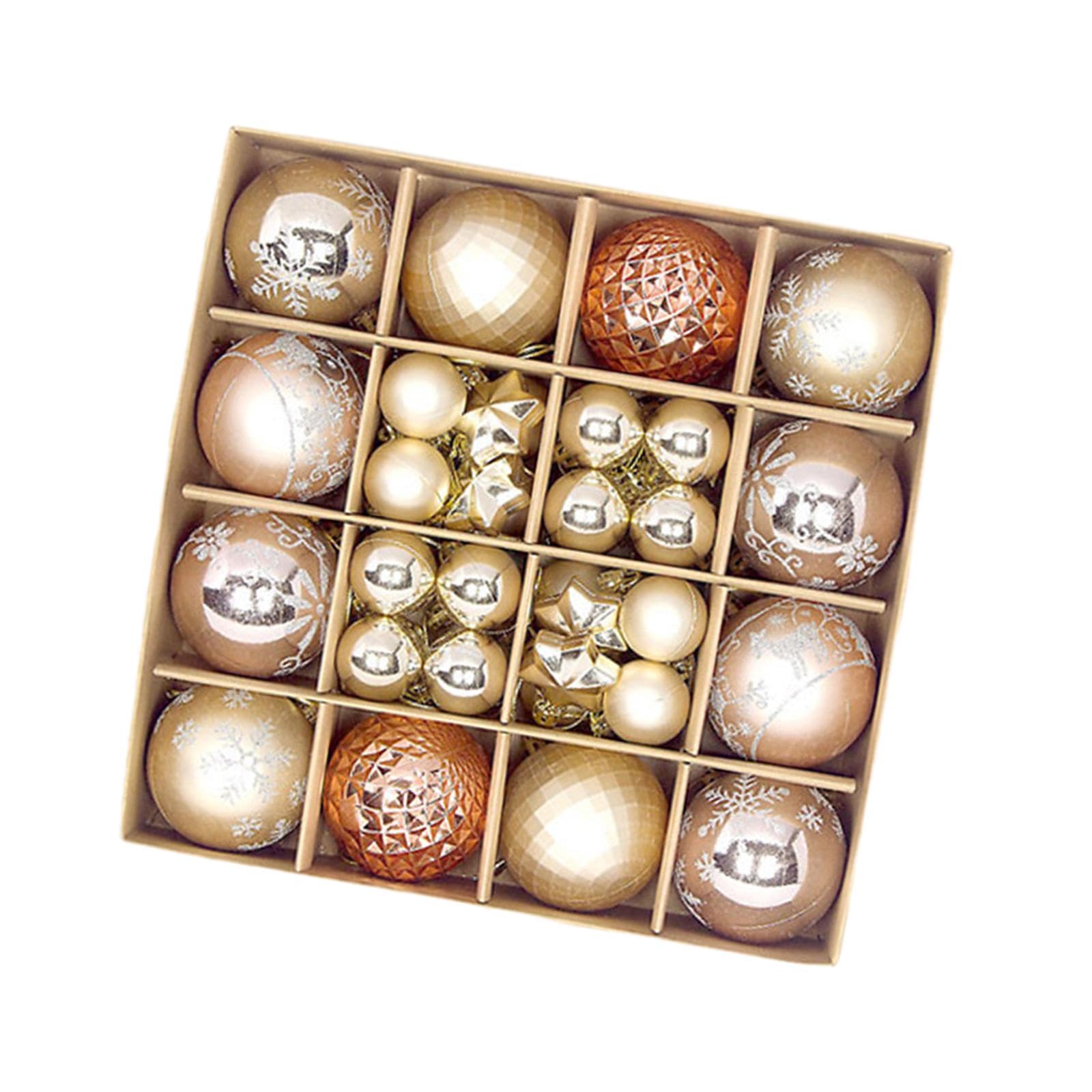 Boules de Noël pour guirlande sapin anniversaire mariage or