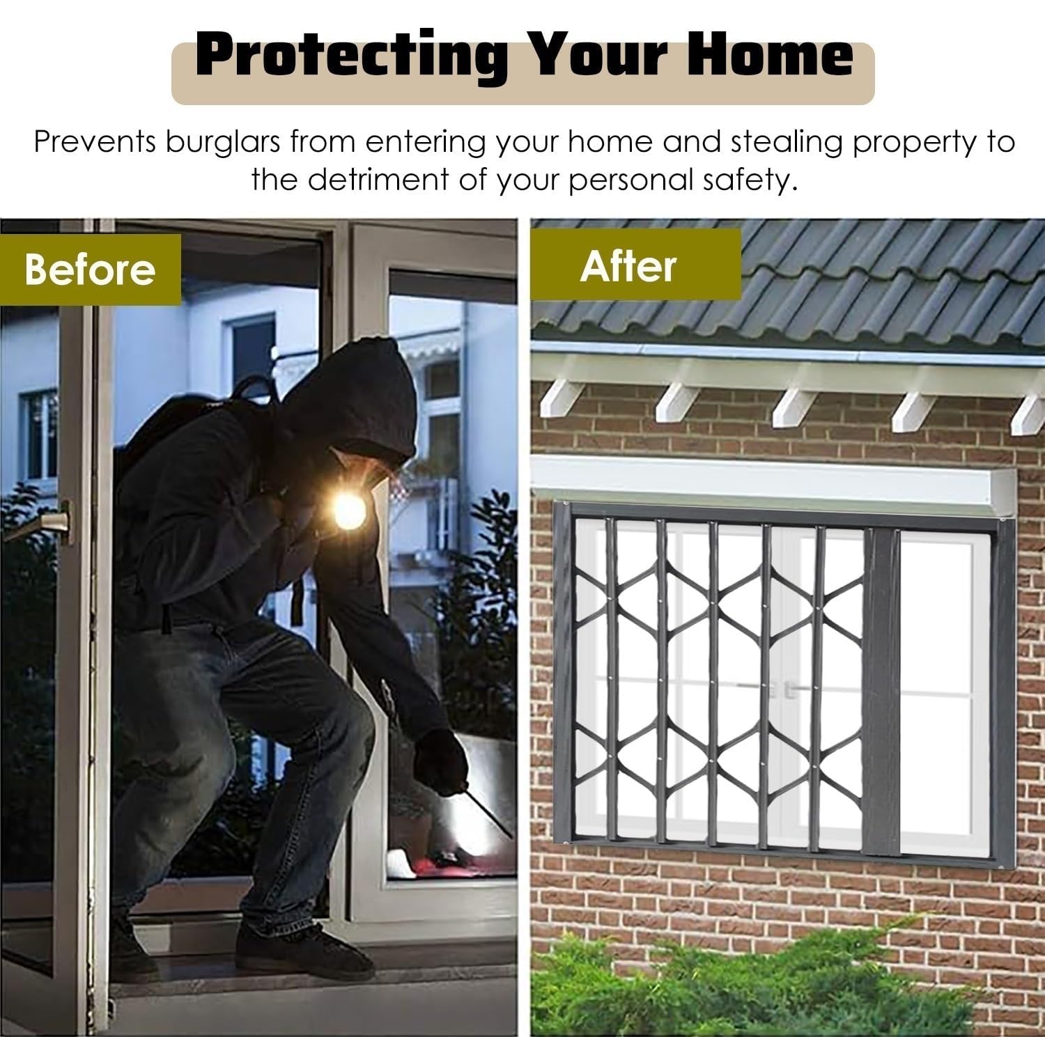 Barrera ajustable para ventana para mayor seguridad en el hogar, protección infantil, ideal para niños autistas