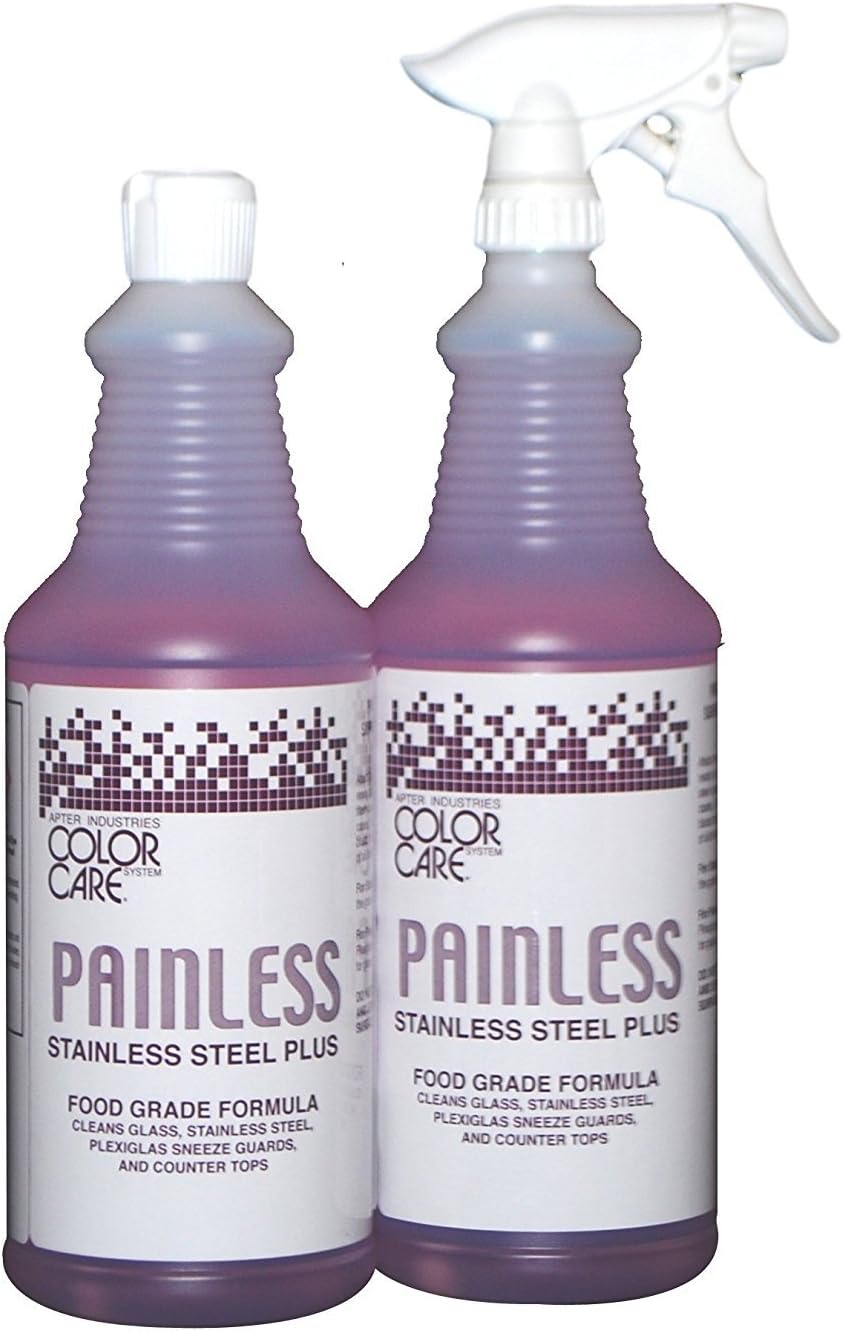 Painless Stainless-Steel Cleaner, 32oz. (Pack of 2)