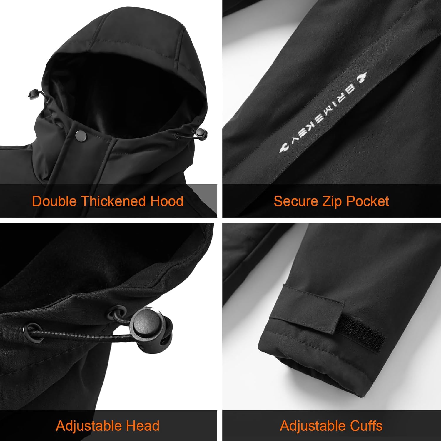 Heated Jacket for Women with Fleece Lining 12000mAh Battery Windproof Waterproof Women's Heated Coat Skiing Hunting - Image 6