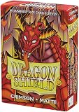 Dragon Shield | Japanese Size Card Matte Sleeves | 60 CT - Smooth & Tough Premium TCG Sleeves - Compatible with Yu-Gi-Oh, Naruto, Cardfight & Vanguard | Crimson - 1