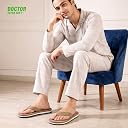 DOCTOR EXTRA SOFT Ultra Cushion Slippers for Men's| Lightweight & Comfortable| Orthopedic & Diabetic| Casual & Stylish| Non-Slip Durable Mcr Dr Chappals & House Flip flops For Gent's & Boy’s D-32 gallery image