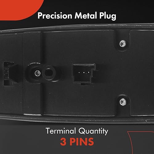 Miniatura 6 de A-Premium Interruptor de ventana eléctrica maestro compatible con Mercedes-Benz A160 2004-2005, A190 2004-2005, B180 2012, B200 2006-2011, negro,