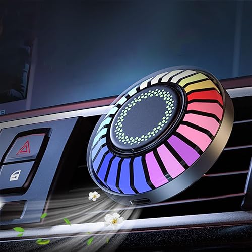 Miniatura 8 de Luz de control de sonido RGB, luz de ritmo musical activada por voz colorida con aromaterapia, aplicación recargable, control remoto, sincronización