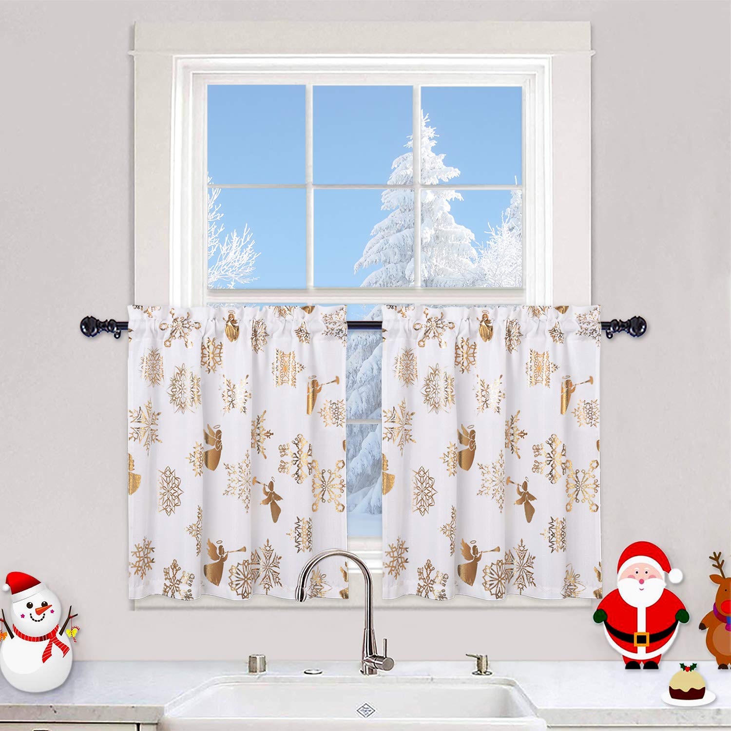 Christmas Kitchen Curtains Curtains & Drapes