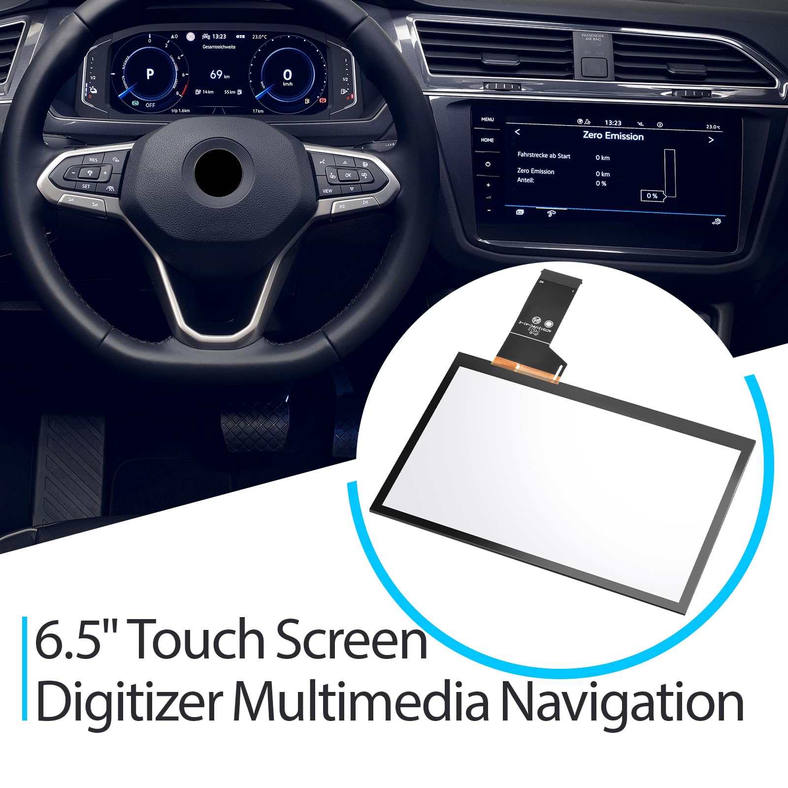 MIB-STD2 PQ TOUCHSCREEN GLAS ERSATZ Für VW SEAT SKODA - Keskin Elektronik
