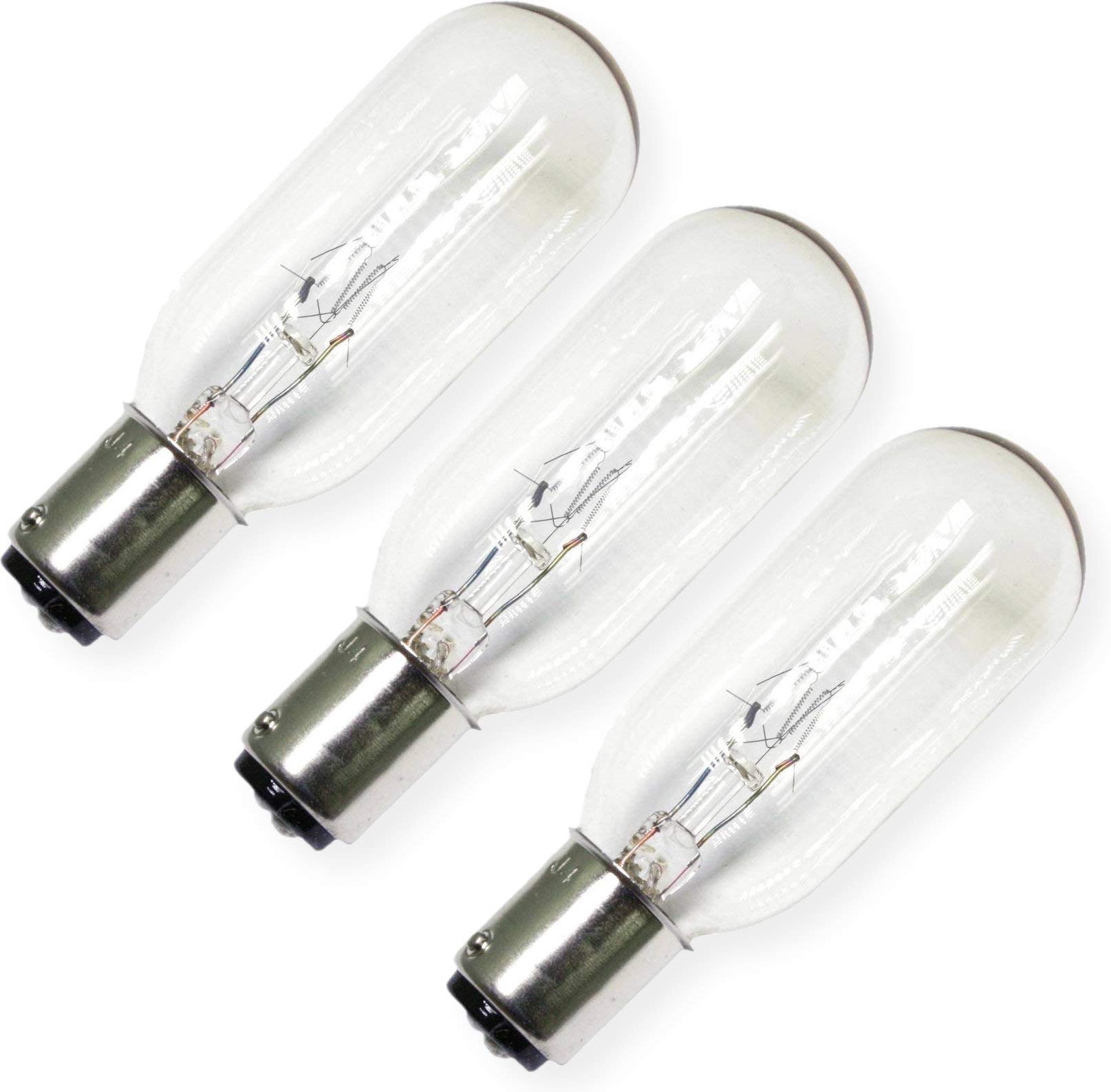 Eiko CAX-130V Ophtalmic Lamp Light Bulb; 50 Watts; 130 Volts; 775 Initial Lumens; Double Contact Bayonet (BA15d) Base; T8 Bulb; CC-13 Filament; Pack