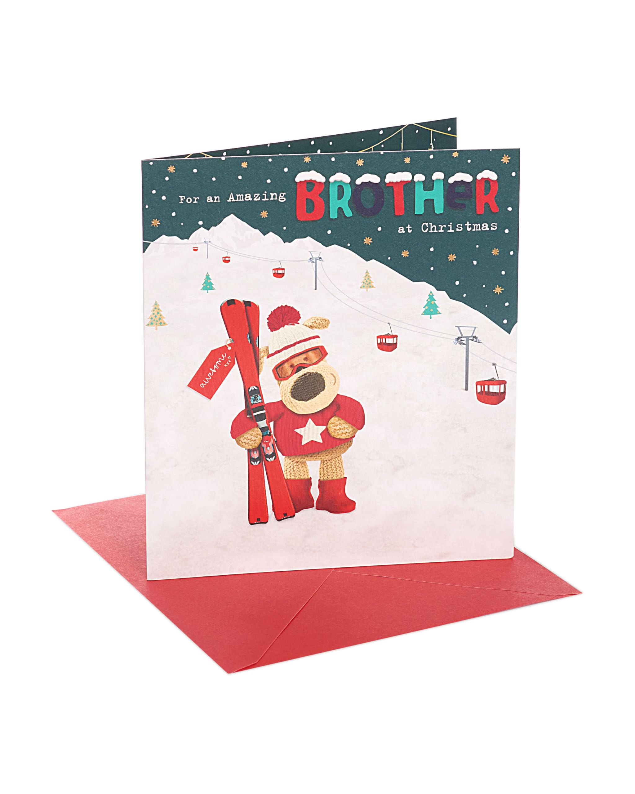 Boofle For An Amazing Brother Cute Christmas Greeting Card