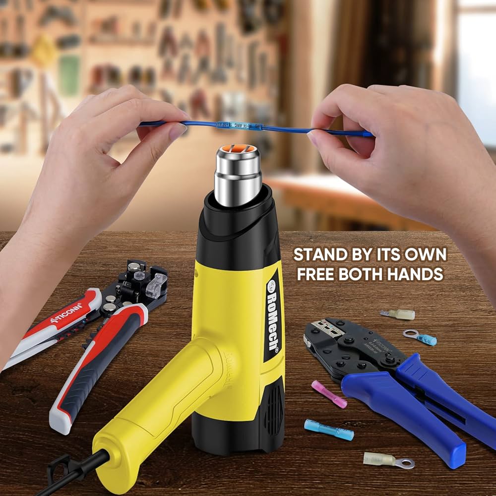 ROMECH 1500W Heavy Duty Heat Gun, Variable Temperature