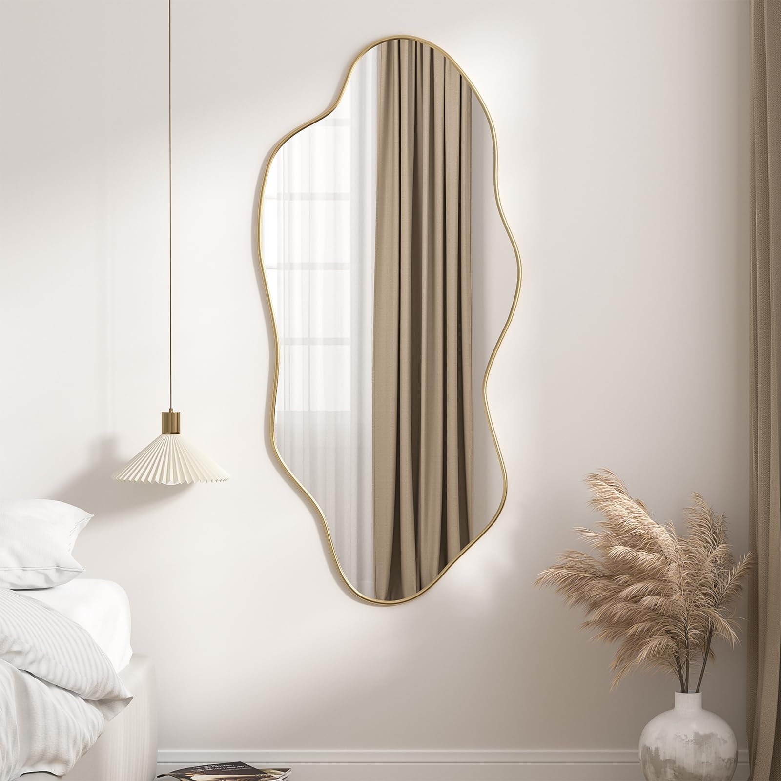 Espejo de Baño Espejo de Pared Irregular 54.5 x 120 cm Espejos Decorativos