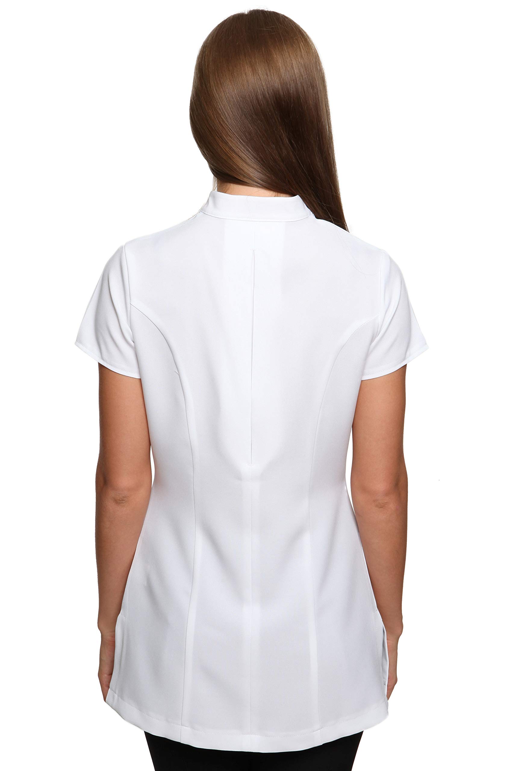 Mirabella Health & Beauty Tunique esthéticienne pour Femme modèle Freya Blanc FR 52 UK 22