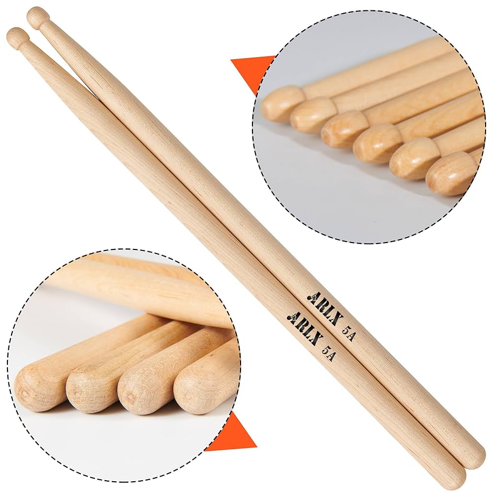 Amazon.com: Drum sticks 5A Maple Drumsticks 1 Pair : Musical