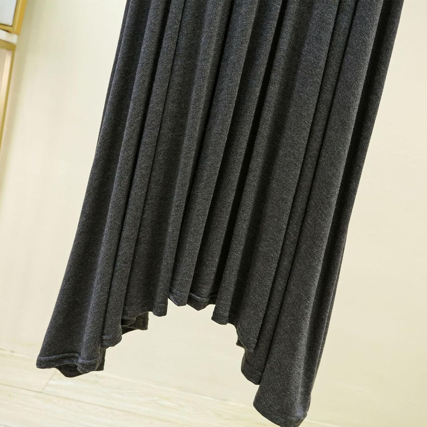 Oplxuo Women's High Waist Maxi Skirts Flowy Draped Long Skirts Casual House Loungwear
