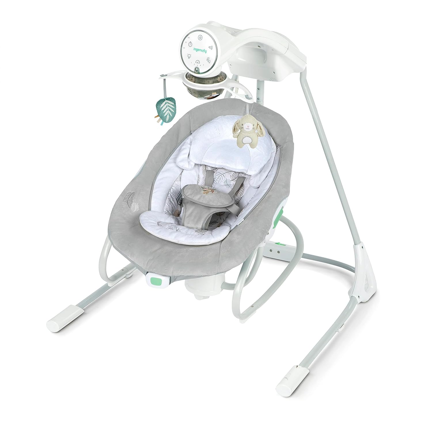 Ingenuity, Lullanight Baby Cot Gem, 4-Wheeled Crib with