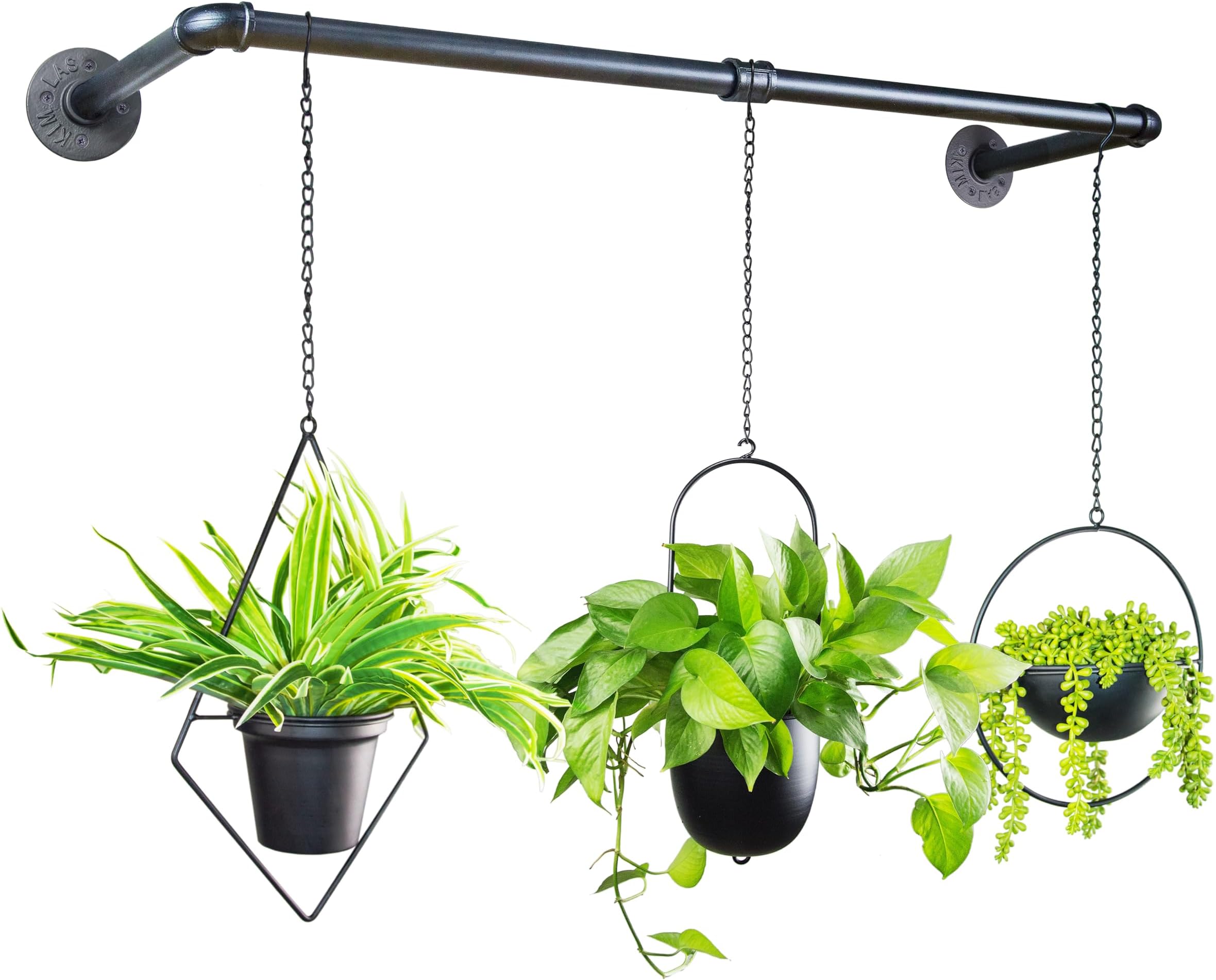 Amazon.com: CUNQN Plant Hanger Indoor Wall Hanging Plant Holder 3 Hooks ...
