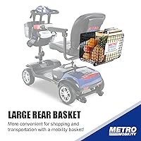 Vista 7 de Scooter eléctrico de movilidad para adultos, scooters de movilidad de 4 ruedas para personas mayores, peso máximo de 300 libras, scooter eléctrico