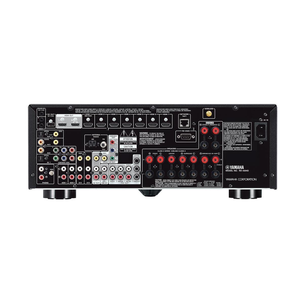 Yamaha RX-A840 - Receptor AV (7.2, 0.09, 24-bit/192kHz, RCA, FLAC