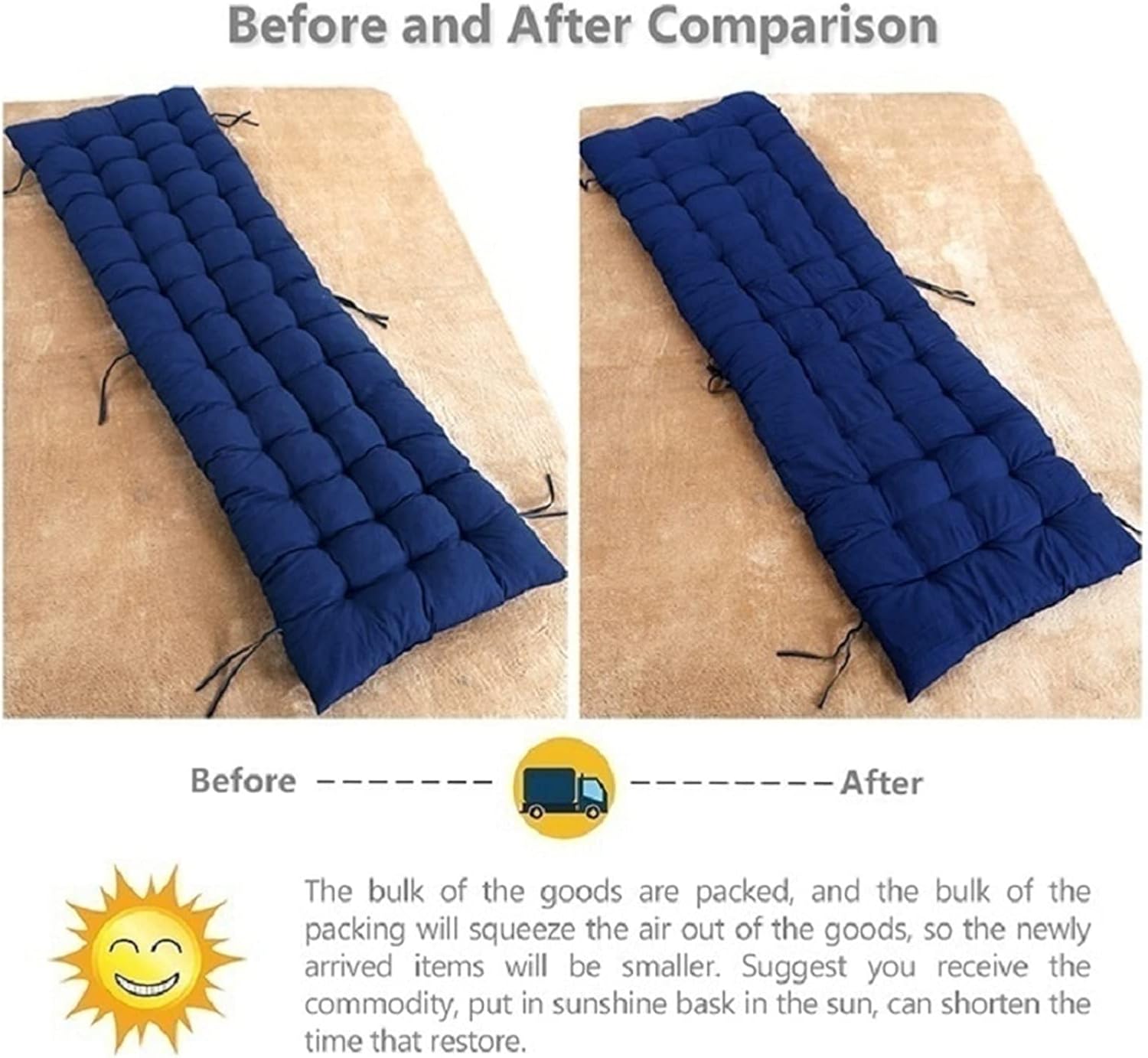 2 Sizes Rocking Chair Cushion Sofa Cushions Lounge Chair Cushion Solid Color Chaise Overstuffed for Garden Sun Lounger Mattress Patio Chair Cushions (Color : Green, Specification : 48x155cm)