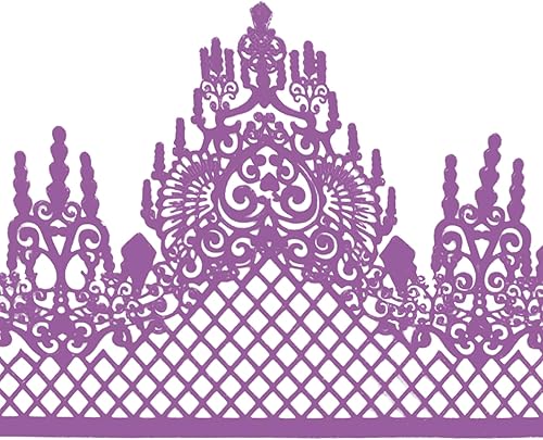 Miniatura 2 de Juego de 10 piezas de 10 piezas grandes prefabricadas y listas para usar con encaje comestible para tartas y tartas