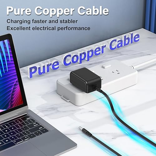 Miniatura 2 de Cable de alimentación de 12 V con certificación UL para Koorui 24E4 24N5C 24N50C 24N1A 22N1 Cargador de monitor Adaptador de CA de repuesto 6.0 pies
