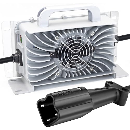 48V 15 AMP Golf Cart Waterproof Battery Charger for 48 Volt Yamaha G29 Drive & Drive 2 Golf Carts CAPTOK