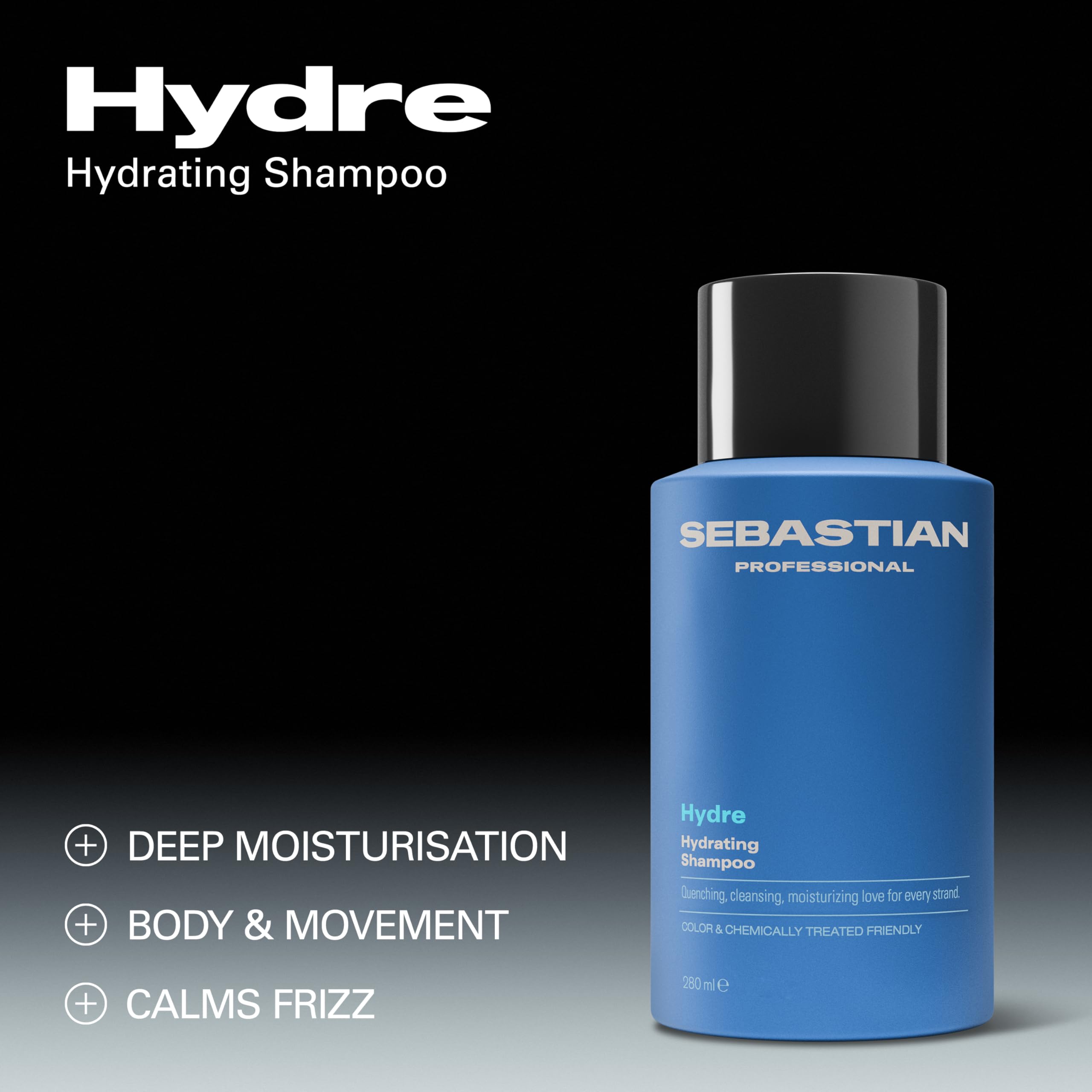 Sebastian Professional Hydre Hydrating Shampoo for Dehydrated Hair, Deep Moisture Hair Treatment for Dry Hair - Image 2