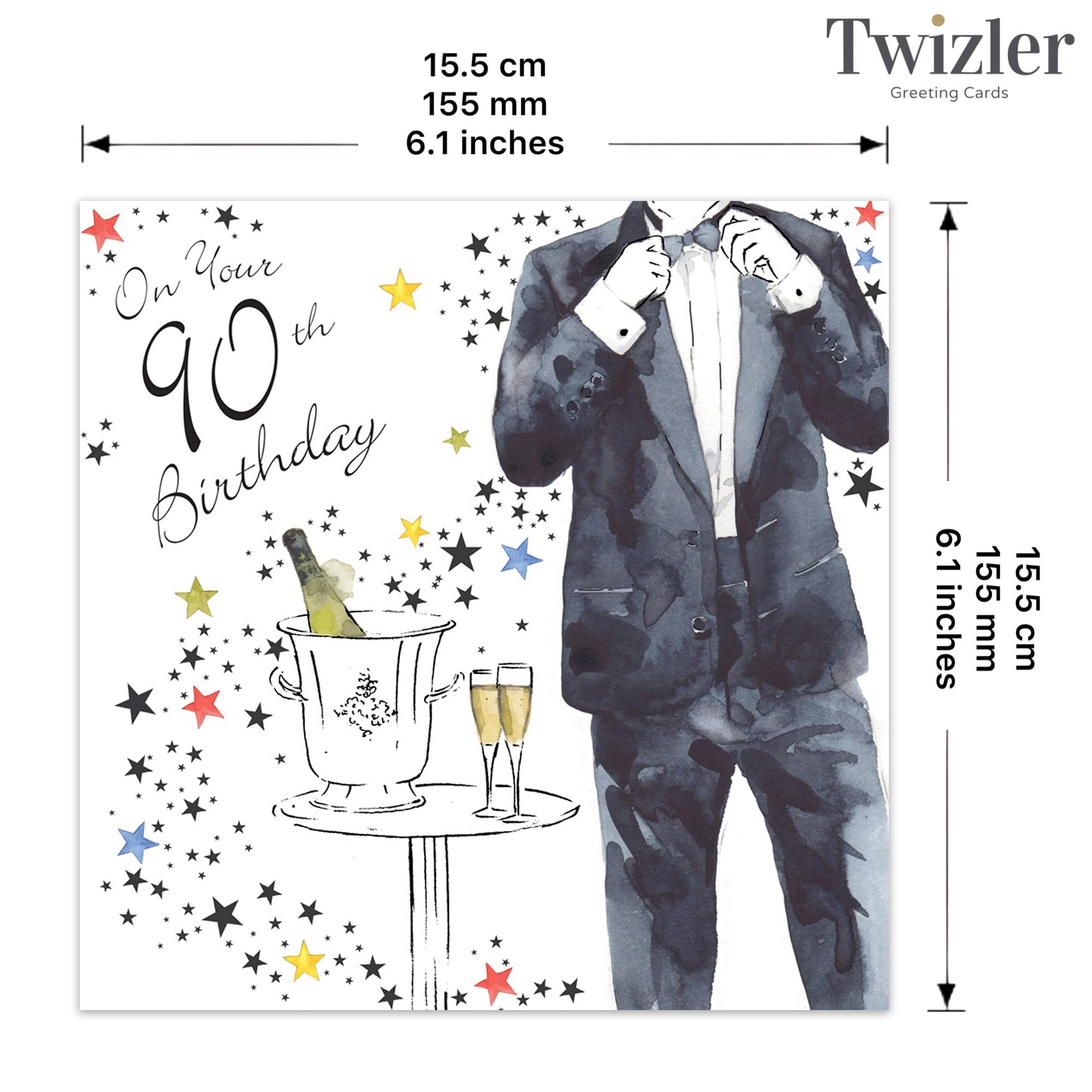 Twizler Geburtstagskarte „Someone Special“ – Mit Silberfolie & Aquarell-Look Für Frauen
