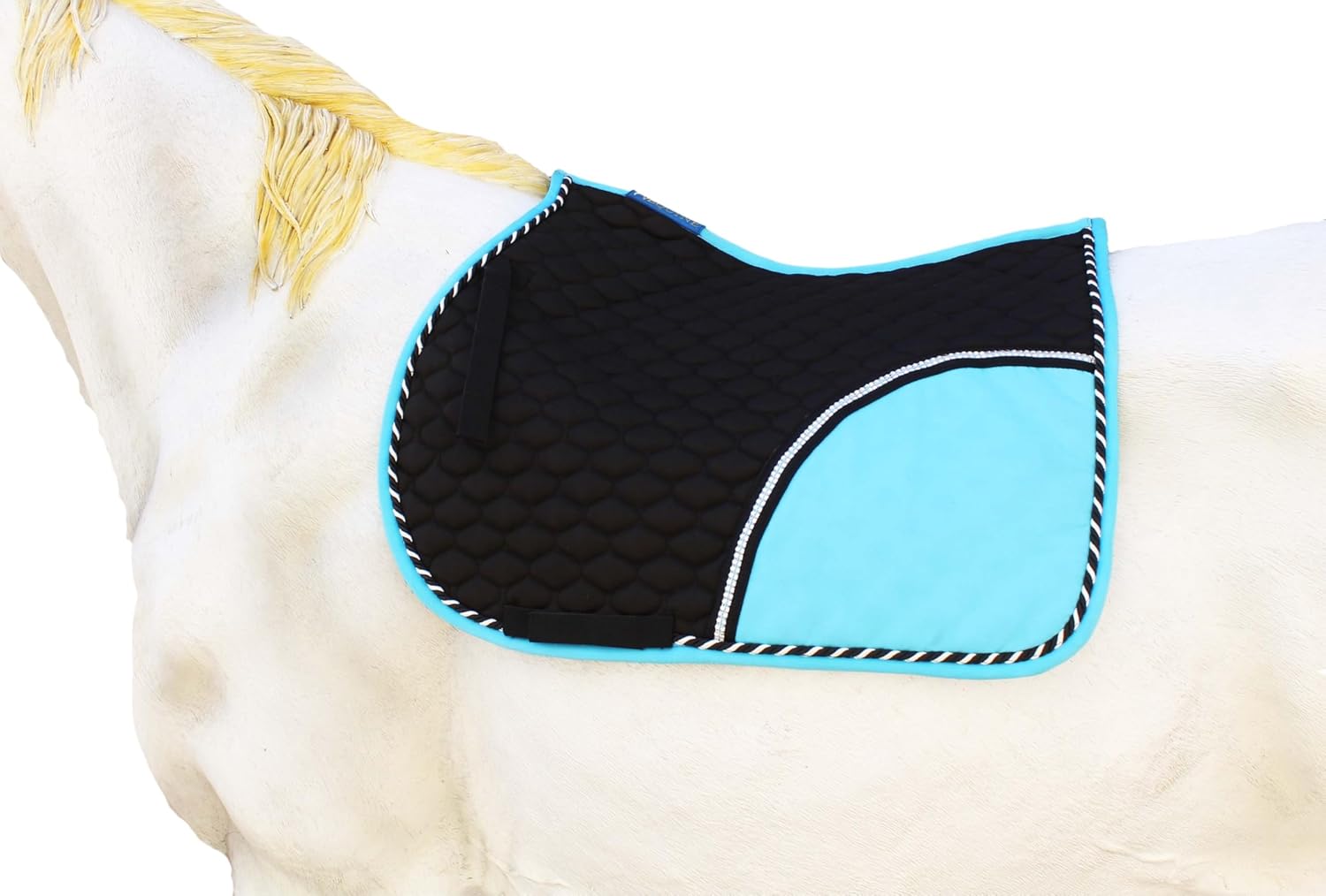 Horse All Purpose Show Cotton Quilted English Saddle PAD Trail Turquoise 72F01R