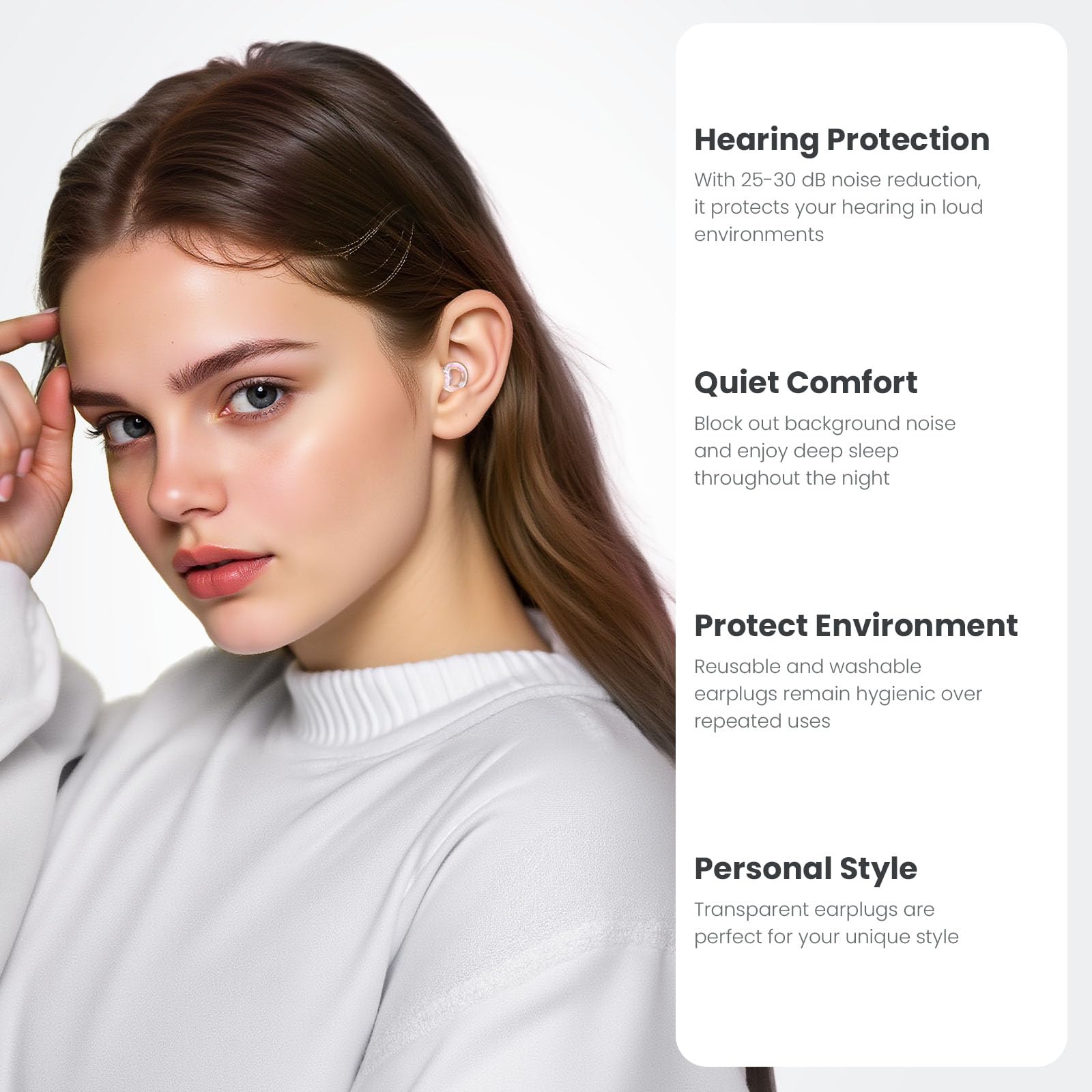 Noise Cancelling Earplugs - Concert & Sleep Protection -3 Noise Cancelling Earplugs - Concert & Sleep Protection -3