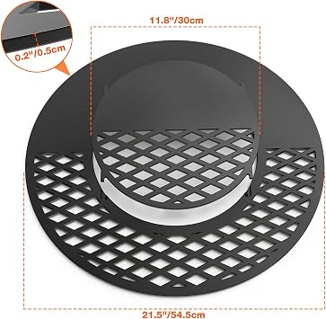 only fire BBQ Griddle and Grate Combo Kit for Weber 22 inch Kettle Charcoal Grills