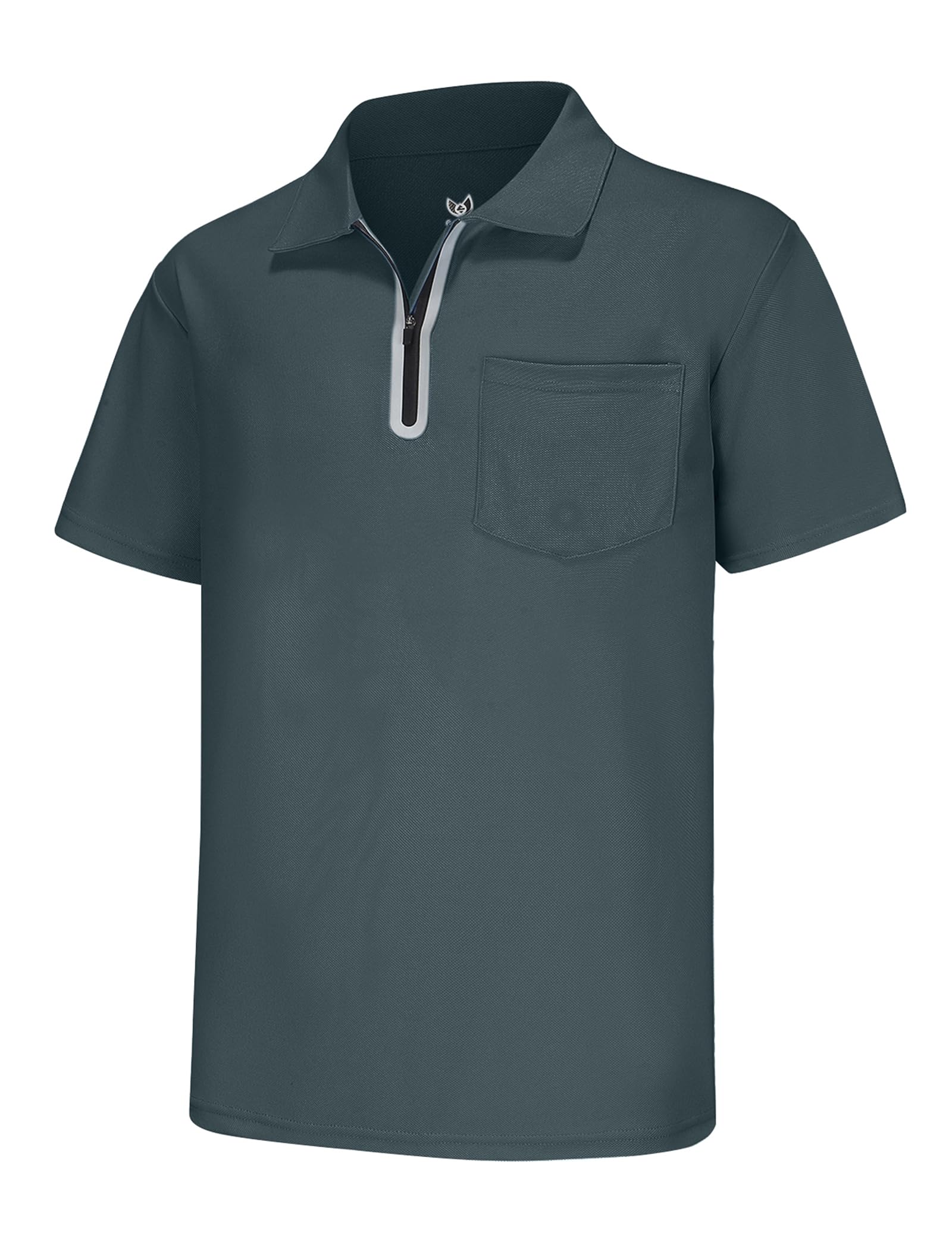 MOHEEN Men's Moisture Wicking Short Sleeve Polo Shirts UPF 50+ Lightweight Performance Golf Shirts M-6XL