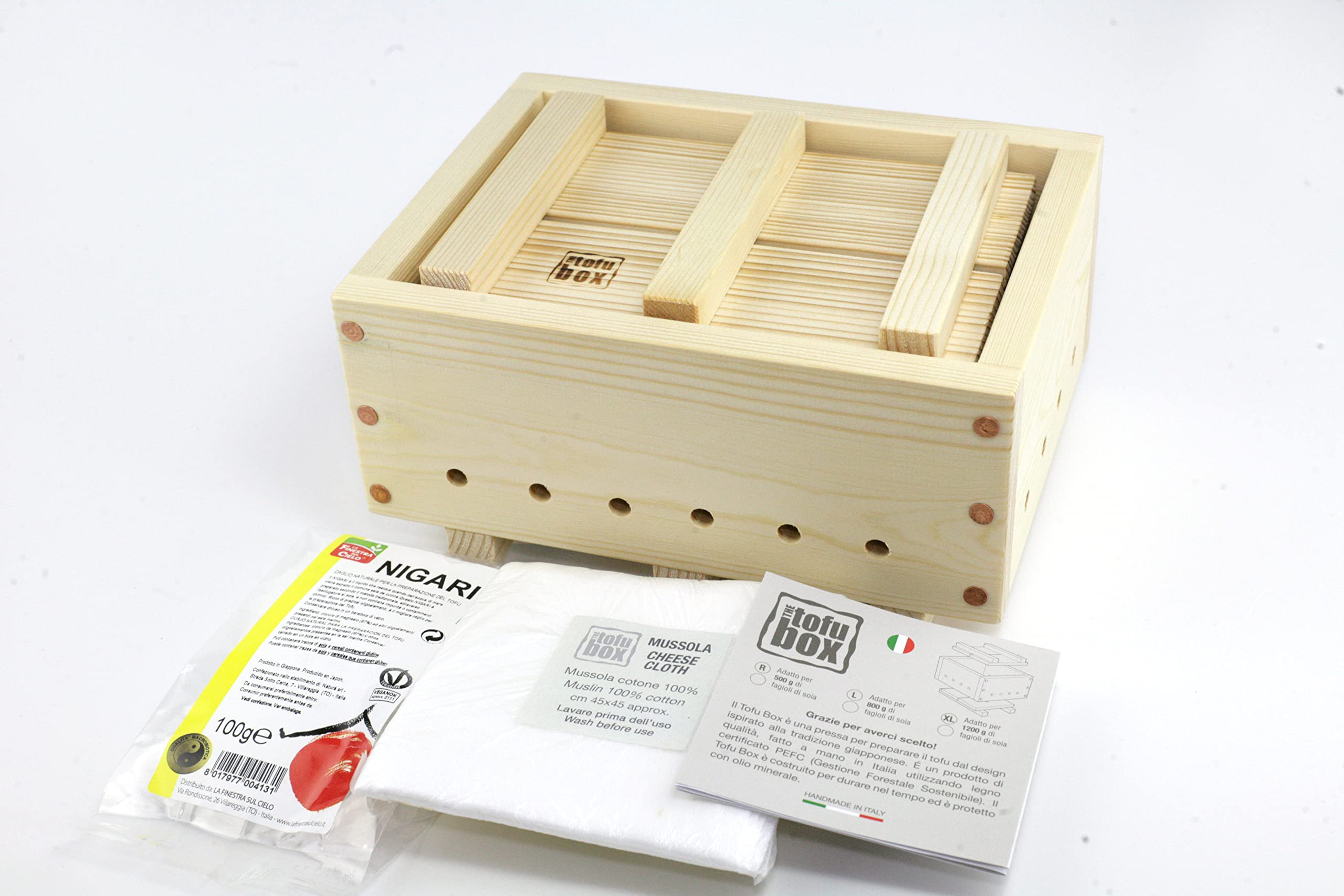 Tofu - Kit extra grande (1200 g), hecho a mano en Italia