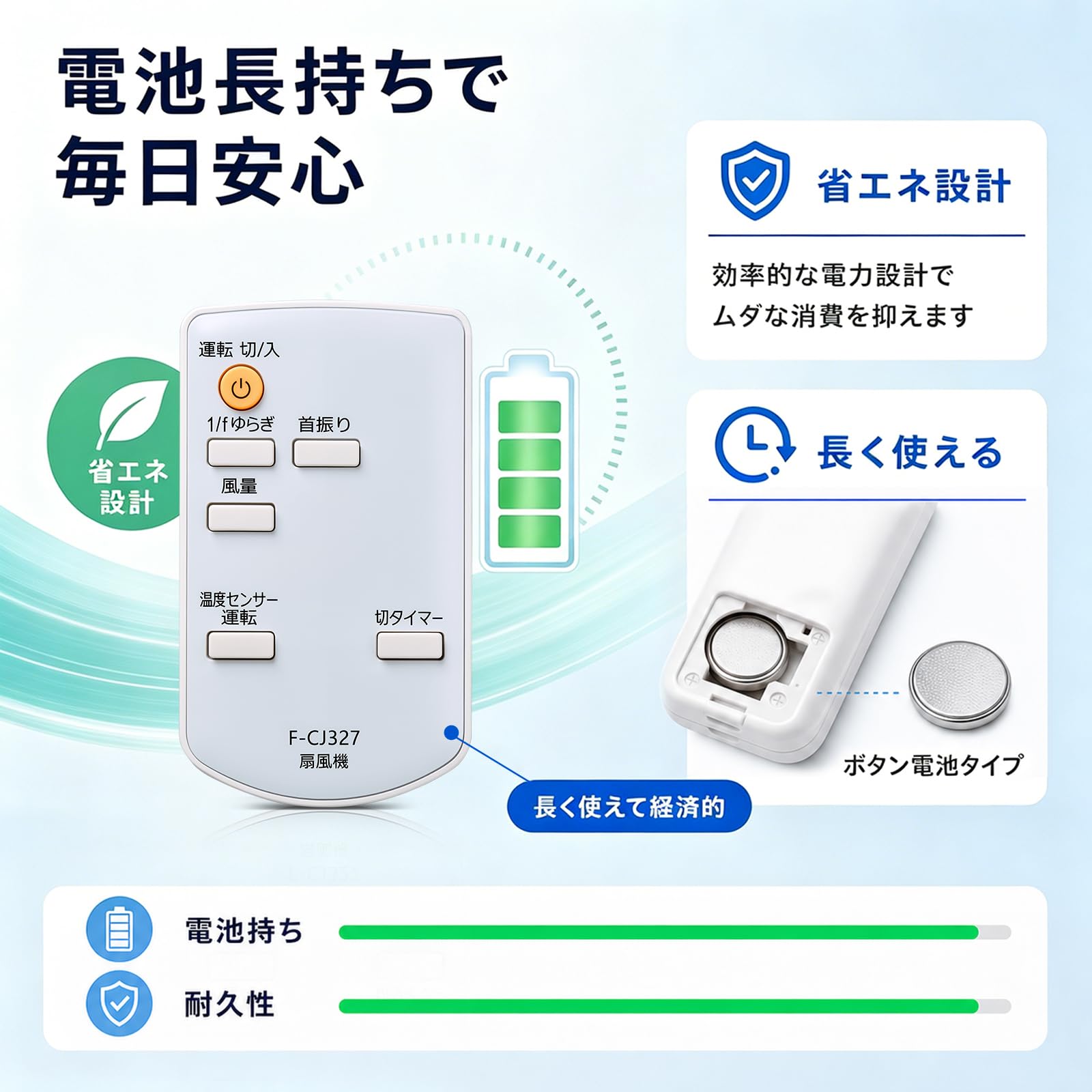 Amazon | パナソニック互換リモコン リビング扇リモコン F-CJ327対応