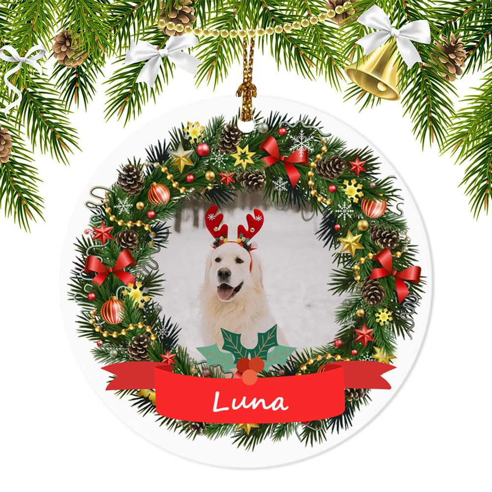 Personalized Christmas Ornaments with Photo Custom Christmas Ornament Acrylic Pictures Ornaments for Christmas Tree