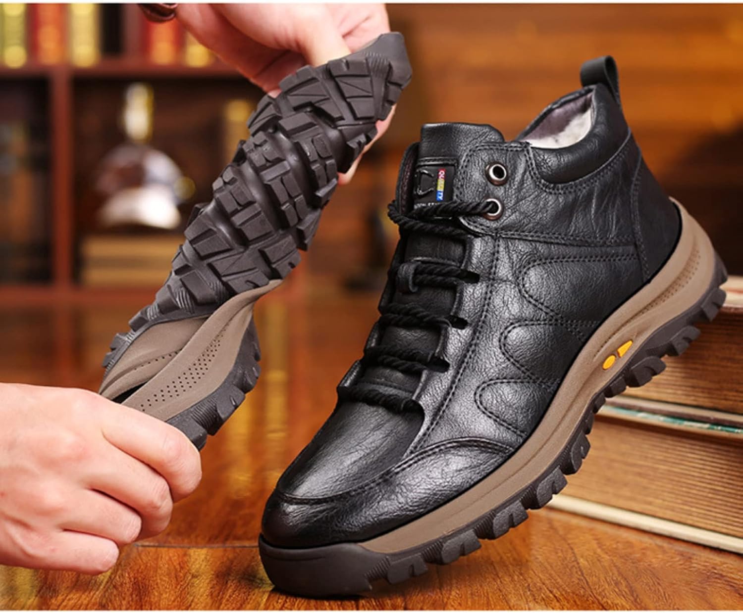 [IJGE] スノーシューズ メンズ 防水 防寒 滑らない スノーブーツ アウトドアシューズ ブーツ ウィンターブーツ 防寒靴 ウォ