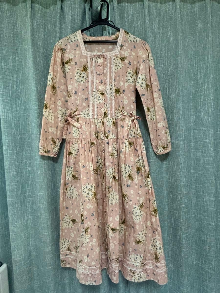 【美品】ピンクハウス　ワンピース　ブーケ柄 PINK HOUSE ピンクハウス ブーケ柄 花柄 ワンピース 総柄 - メルカリ