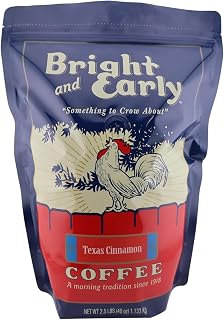 Bright and Early Texas Cinnamon - 2.5 LB Bag Ground Coffee, Medium Roast Cafe De Ollo - Pack of One