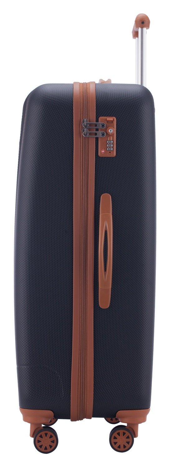 HAUPTSTADTKOFFER - Wannsee - Valigia da viaggio rigida e legera, grande 77 cm, Trolley ABS, TSA, 94 litri, Blu scuro