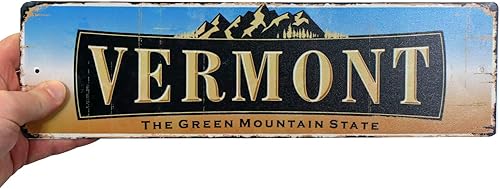 Miniatura 85 de SmartSign Letrero de metal vintage con texto en inglés "The Lone Star State" de 4 x 14 pulgadas, aluminio inoxidable de 40 mil con abrigo Texas