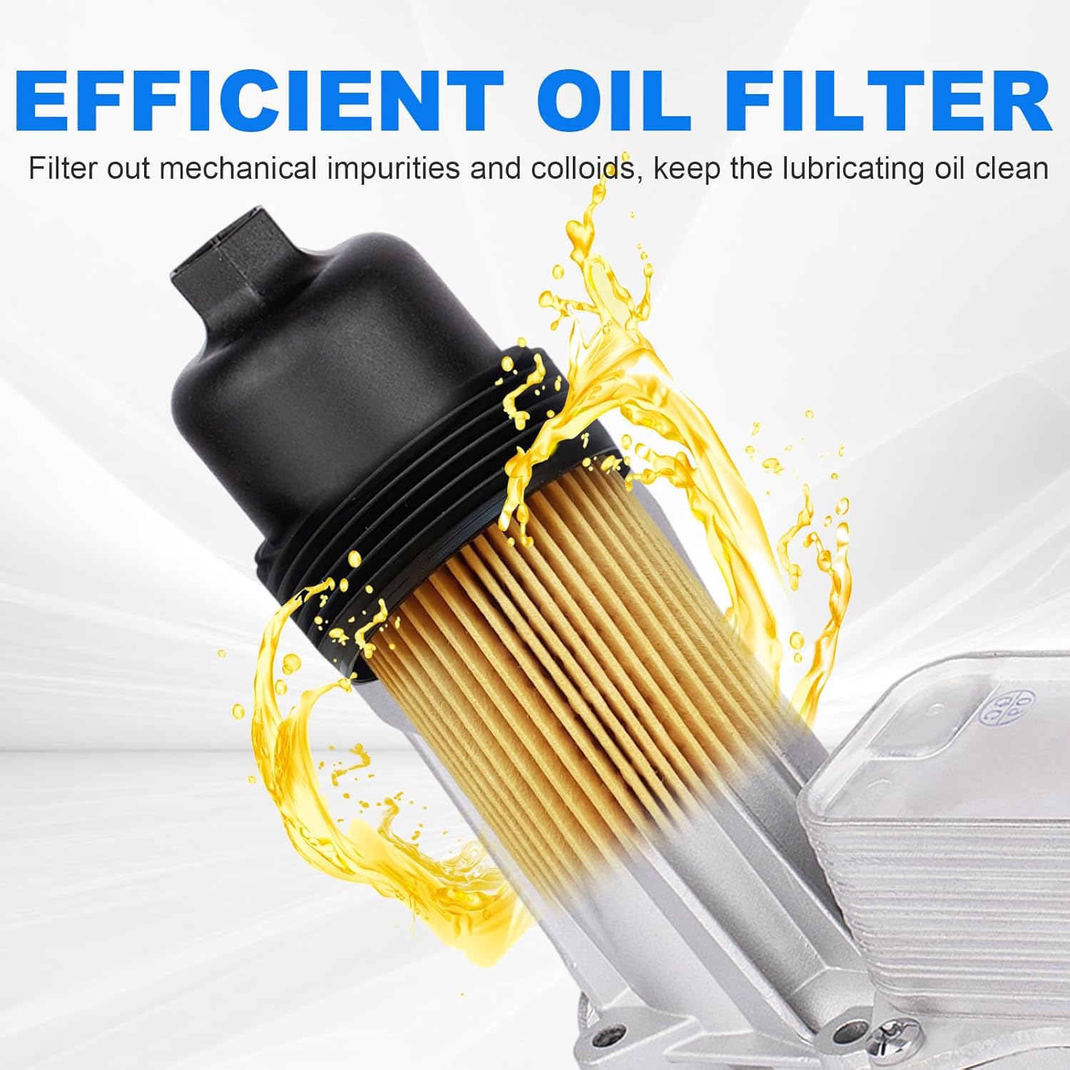 926-959 926-876 Aluminum Engine Oil Cooler Oil Filter Housing Kits for 2011-2016 Dodge Charger Challenger Journey Jeep Wrangler Grand Cherokee,Wrangler Chrysler 200 300, Ram ProMaster 3.6L