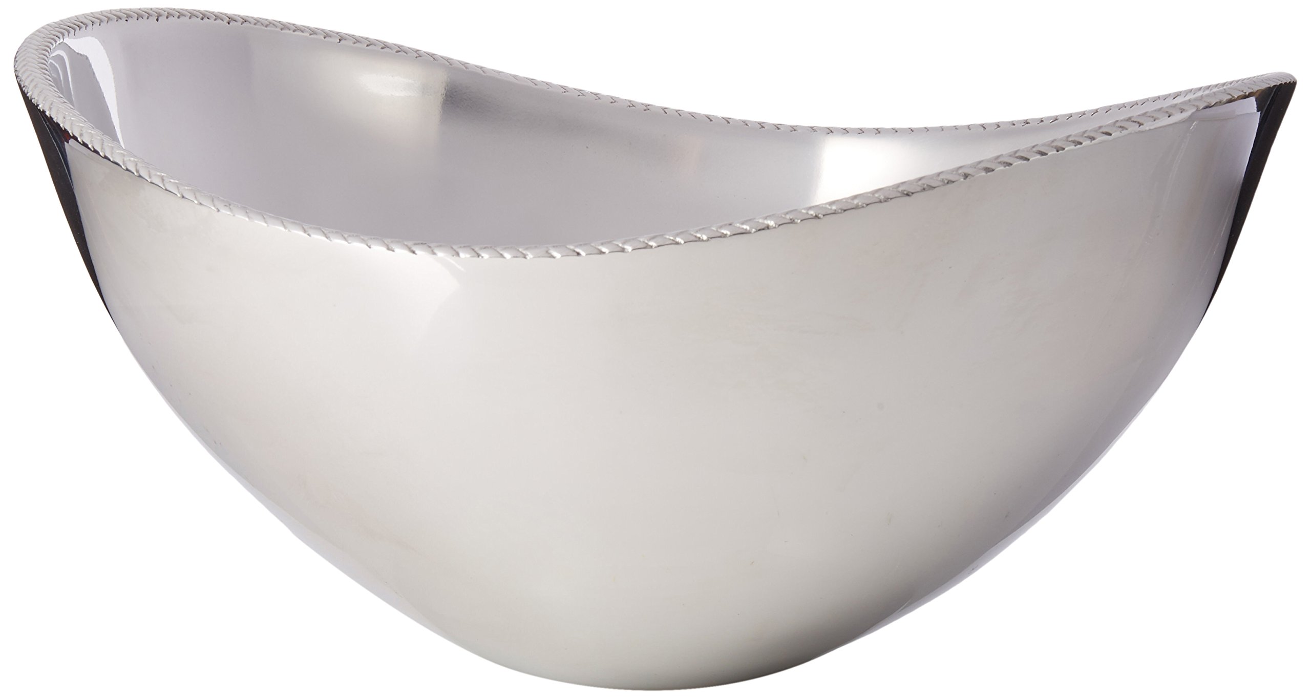 Nambè MT0633 Warkocz miska do serwowania 33 cm, srebrna