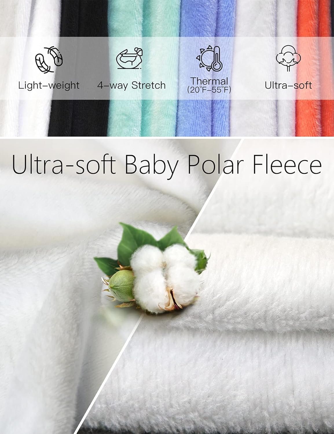 Inno 28" 31" 34" 36" Women's Baby Polar Fleece Lined Jogger Pants Warm Sweatpants Thermal Athletic Lounge - Image 3