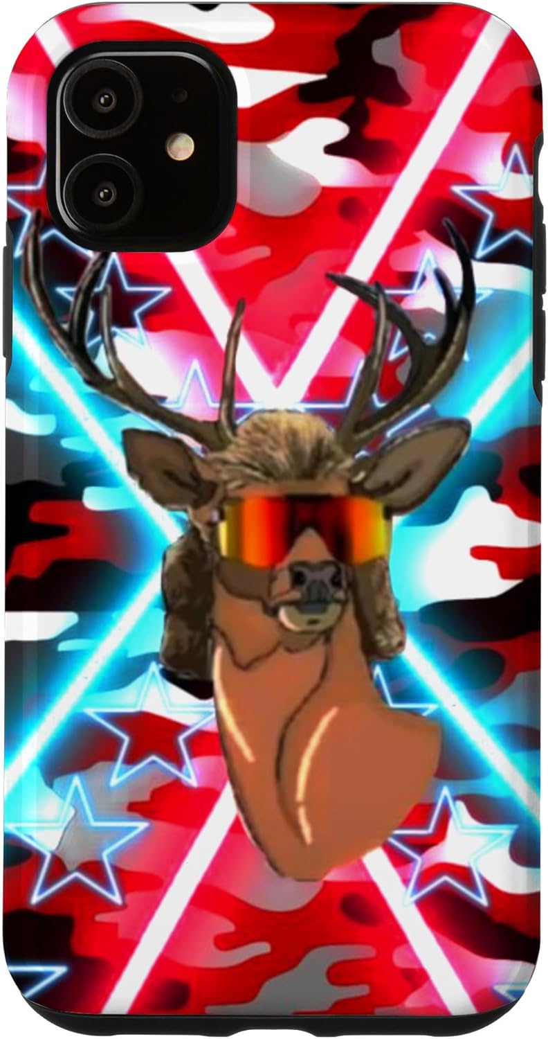 Country Deer Head Mullet Camo Aesthetic Western Hunting Cute Case for iPhone 11