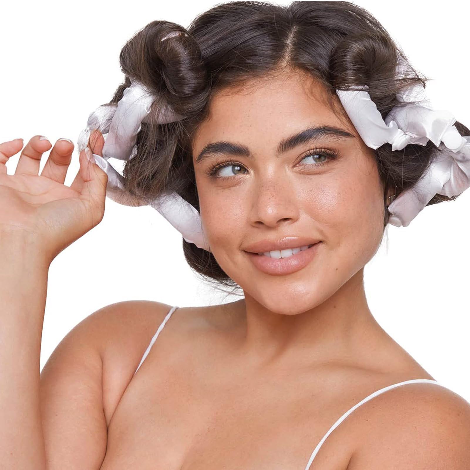 Satin Pillow Rollers Satin Covered Heatless Hair Curlers for Hair