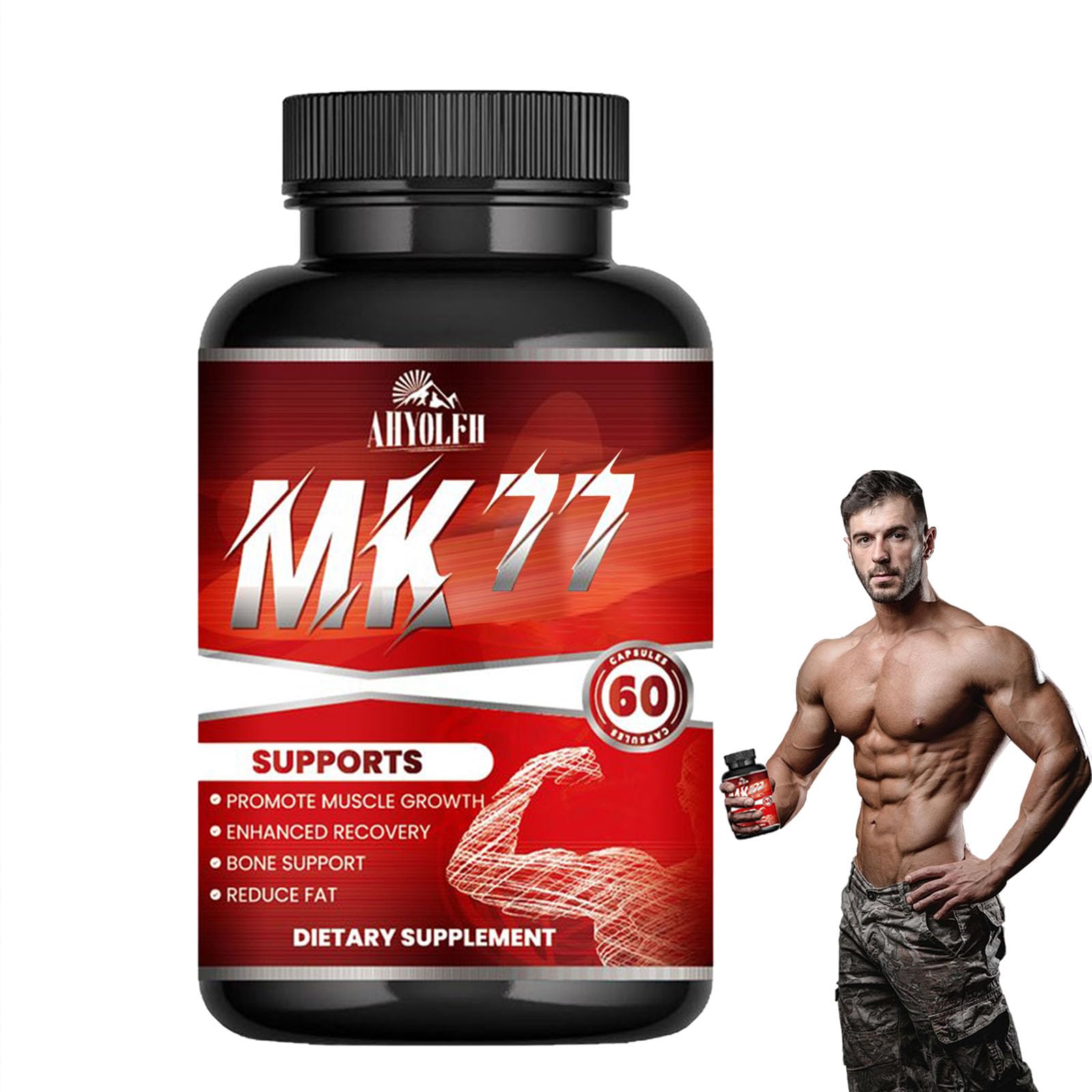 𝐌𝐊 𝟕𝟕 𝐂𝐚𝐩𝐬𝐮𝐥𝐞 for Men & Women, 𝐌𝐊-𝟕𝟕, Increased Power, Supports Health -60 Count
