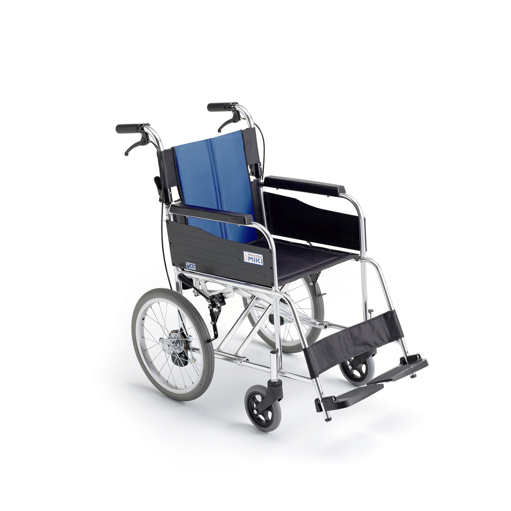 ミキ 介助式 車椅子 ノーパンクタイヤ BAL-2 介助用車椅子BAL－2 背折れ式・介助ブレーキ付・ノーパンクタイヤ