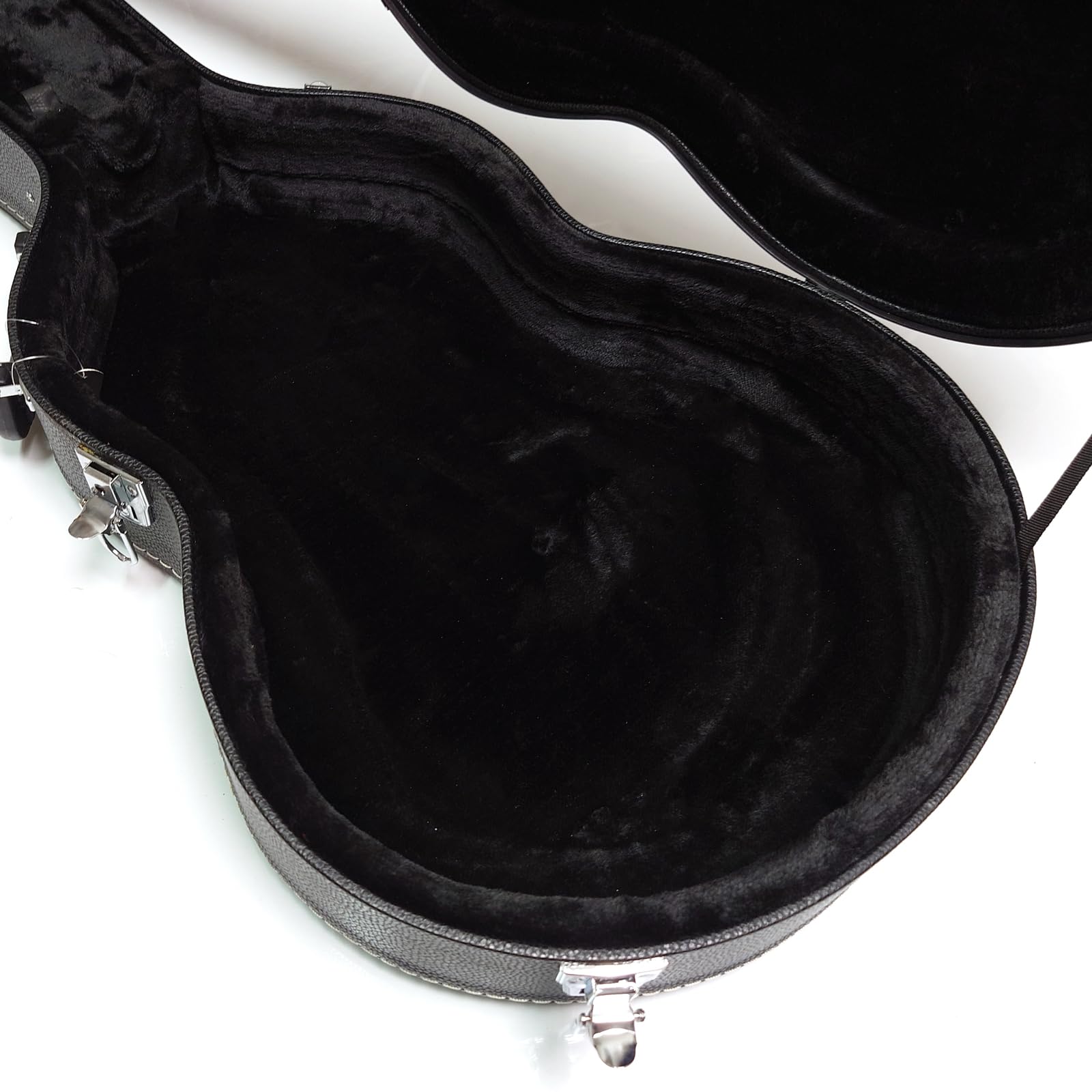 Custodia per chitarra elettrica premium per Gibson Les Paul, custodia rigida con interno in peluche, impermeabile, scomparto portaoggetti (D-nero), D-nero, D-nero